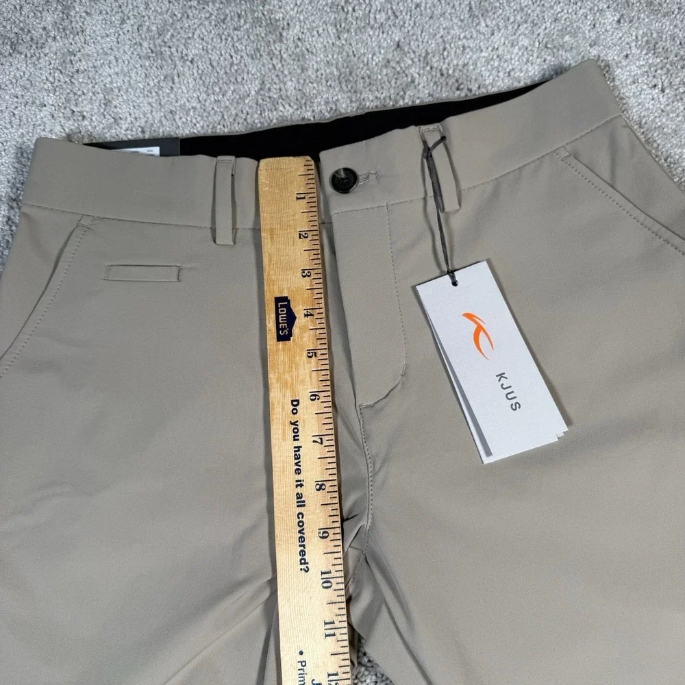 NWT KJUS Performance IKE Regular Fit Golf Pants Men's 30x32 Khaki Tan $189